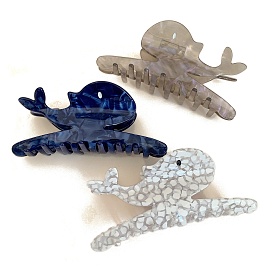 Cellulose Acetate Claw Hair Clips, Hair Accessories for Women & Girls, Whale