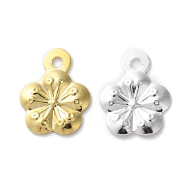 Brass Charms, Cadmium Free & Lead Free, Flower Charms