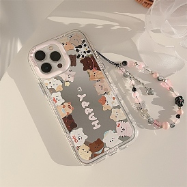 Cat Mirrored Axrylic Mobile Phone Cover, Fit for iphone 13 Promax/13 Pro/13/14 Promax/14/14 Pro/14 Plus/15 Promax/15/15 Pro/15 Plus