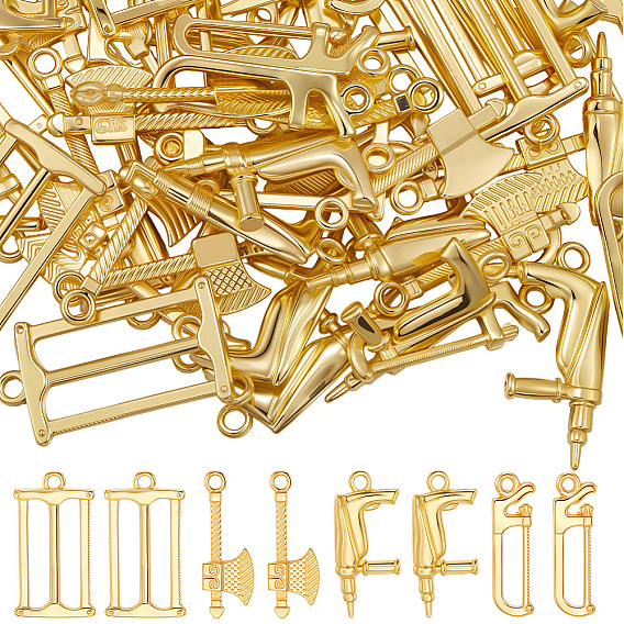 60 шт 4 стиль подвески из сплава, подвески из сплава с двойным топором, без кадмия, без никеля и без свинца, разнообразные