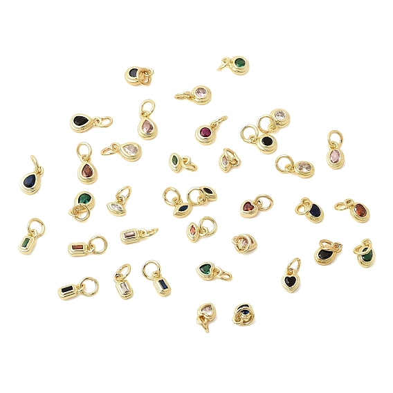 Латунь прелести циркония кубической, без кадмия и без свинца, реальный 18 k позолоченный, долговечный