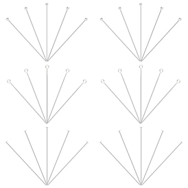 30 шт. 3 стили 925 булавки из стерлингового серебра