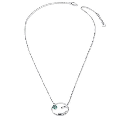 TinySand модные 925 ожерелья из стерлингового серебра с кубическим цирконием, 17.38 дюйм