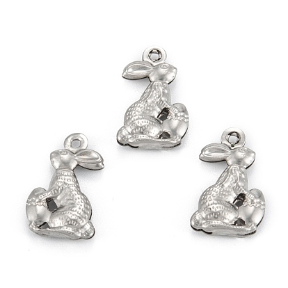 316 Surgical Stainless Steel Pendants, Rabbit
