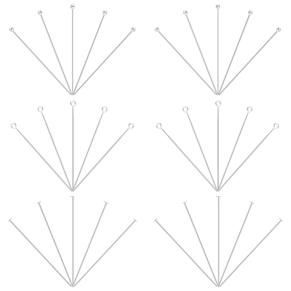 30 шт. 3 стили 925 булавки из стерлингового серебра