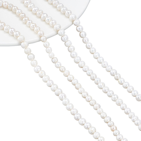 Brins de perles de perles de keshi naturelles nbeads, perle de culture d'eau douce, ovale