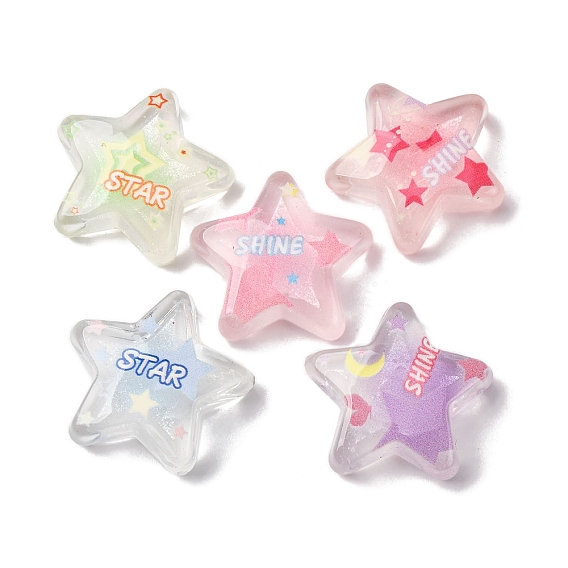 Акриловый кабошоны, звезда