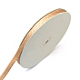 Sparkle Polyester Satin Ribbon, Christmas Ribbon, with Glitter Powder, 3/8 inch (9~10mm), about 50yards/roll(45.72m/roll)