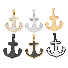 304 подвески из нержавеющей стали, Якорь прелести, матовая отделка