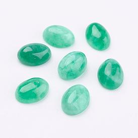 Cabujones de jade flor natural, oval, teñido