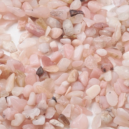 Natural Pink Opal Beads, No Hole/Undrilled, Chip