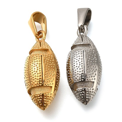 Ионное покрытие (ip) 304 подвески из нержавеющей стали, регби прелести