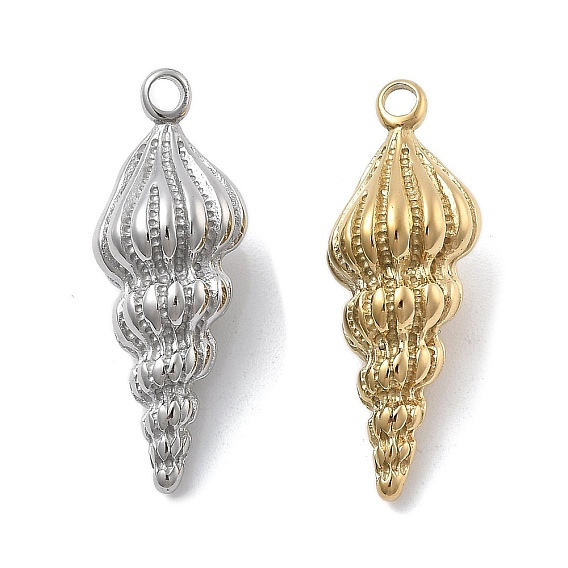 304 подвески из нержавеющей стали, очарование раковины, ионное покрытие (ip)