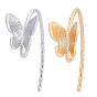 Brass Earring Hooks, Ear Wire, with Butterfly