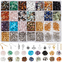 DIY Jewelry Making Kits, including Natural & Synthetic Gemstone Beads, Brass Earring Hooks & Pins, Iron Pin & Ring, Alloy Clasps & Charms