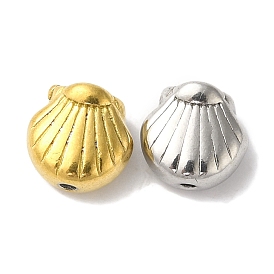 304 Stainless Steel Beads, Shell Shape