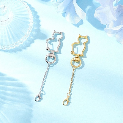 2 шт. 2 цвета сплава кошки поворотные карабины, с 304 цепи из нержавеющей стали