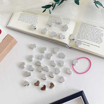 Европейский бусы акриловые, бусины с большим отверстием, сердце