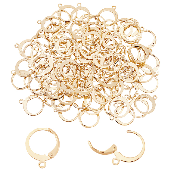 100 шт. 304 серьги с рычагом из нержавеющей стали, с горизонтальными петлями