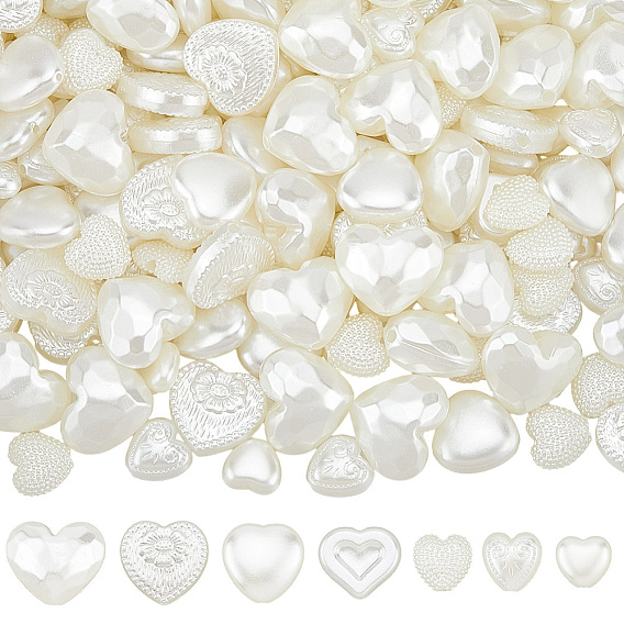 210 шт. 7 стили бусины из искусственного жемчуга из АБС-пластика