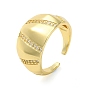 Plating Brass Micro Pave Cubic Zirconia Open Cuff Rings