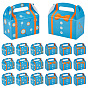 18 piezas 2 estilos cajas de regalo de papel portátiles impresas para dulces, Rectángulo
