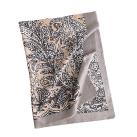Polyester Neck Warmer Scarf, Winter Scarf, Flower Pattern Large Blanket Wrap Shawl Scarves