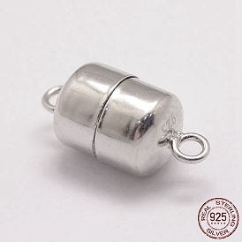 925 Sterling Silver Magnetic Clasps, Column