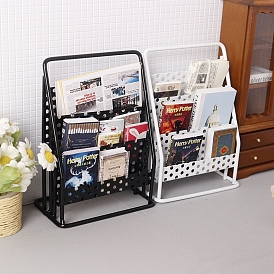 Iron Mini Newspaper Rack Model, Micro Landscape Dollhouse Accessories, Pretending Prop Decorations