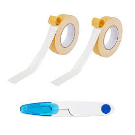 NBEADS DIY Kit, with Double-sided Non-slip Adhesive Tape and Stainless Steel U Shaped Scissors
