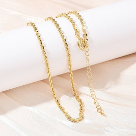 3мм латунные кабельные цепочки ожерелья, стойки покрытие, долговечный, без кадмия и без свинца