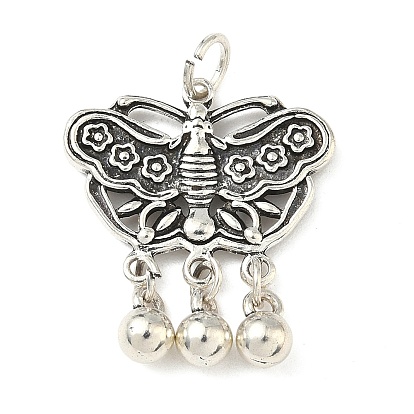 Сплавочные подвески тибетского стиля, бабочка, долговечный, стойки покрытие, с целью перехода в кольце