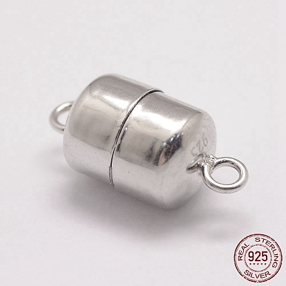925 Sterling Silver Magnetic Clasps, Column