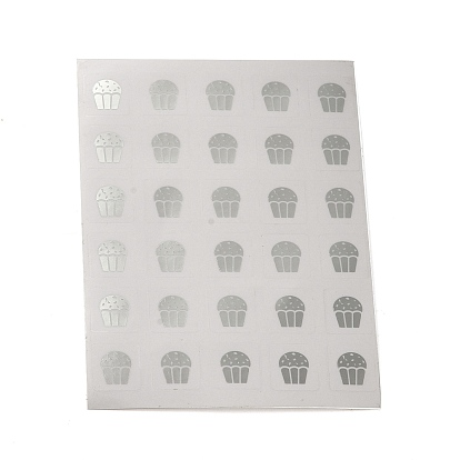 Etiqueta autoadhesiva impermeable de pvc, calcomanías de dibujos animados para la decoración de tarjetas de regalo, pastel