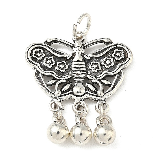 Сплавочные подвески тибетского стиля, бабочка, долговечный, стойки покрытие, с целью перехода в кольце