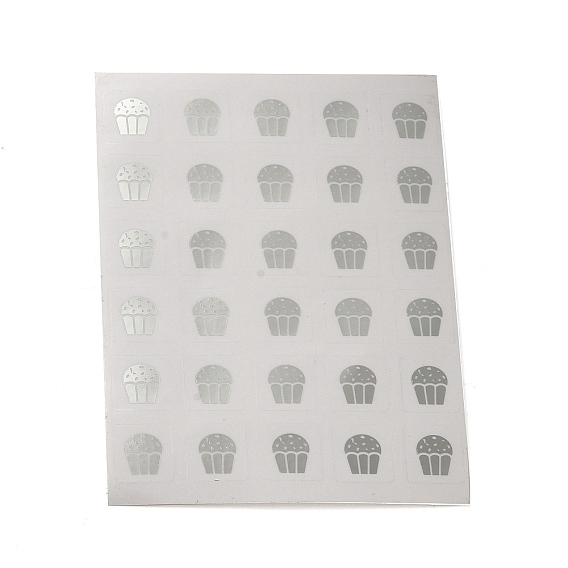 Etiqueta autoadhesiva impermeable de pvc, calcomanías de dibujos animados para la decoración de tarjetas de regalo, pastel