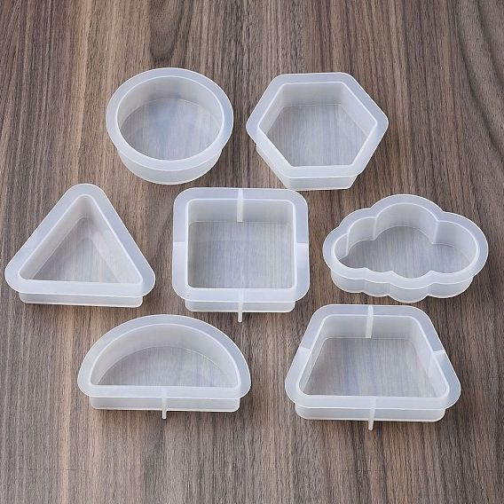 Силиконовые формы для свечей своими руками, формы для литья смолы на рождественскую тематику, для уф-смолы, изготовление изделий из эпоксидной смолы