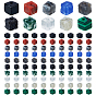 260Pcs 10 Style Natural & Synthetic Gemstone Beads Strands, Cube