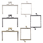 6Pcs 3 Colors Iron Purse Frames, Bag Handle, for Bag Sewing Craft