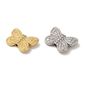 Ion Plating(IP) 304 Stainless Steel Beads, Butterfly