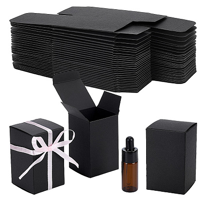 Подарочные коробки из крафт-бумаги для упаковки эфирных масел, прямоугольные