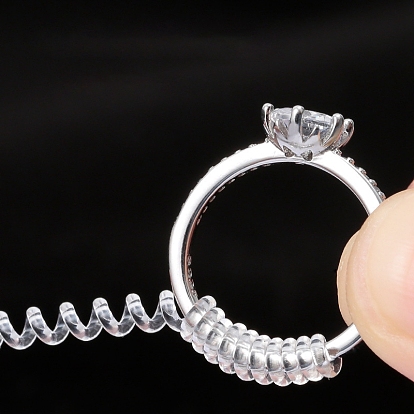 Bobine de ressort en plastique, ajusteur de taille de bague invisible