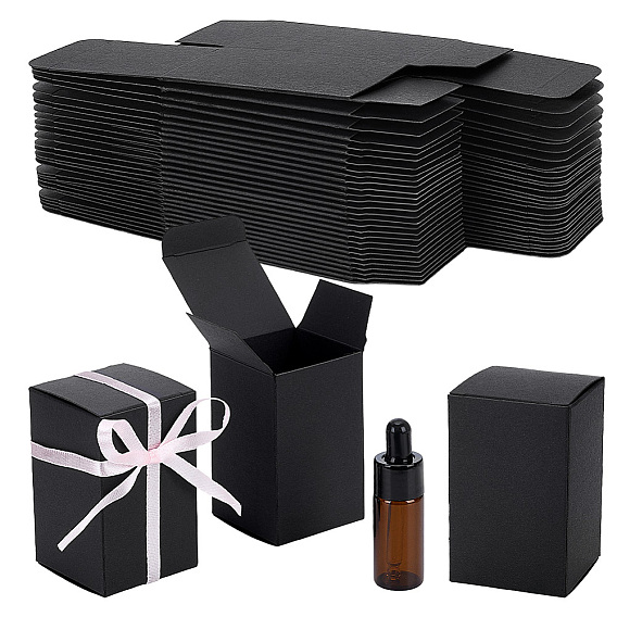 Подарочные коробки из крафт-бумаги для упаковки эфирных масел, прямоугольные