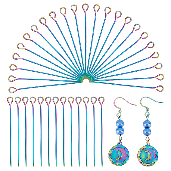 100шт. ионное покрытие (IP) 304 штифты из нержавеющей стали
