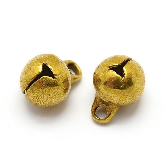 Pendentifs en laiton, charmes cloche, sans nickel
