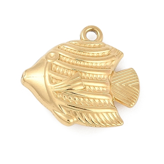 304 подвески из нержавеющей стали, очарование рыбы, ионное покрытие (ip)