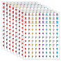 PVC Self-Adhesive Stickers, Holiday Planner Map Pin Stickers, Colorful Flag Decor Adhesive Decals