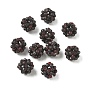 Natural Brecciated Jasper Woven Beads, Cluster Beads, Faceted, Round