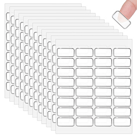 Прозрачные акриловые двухсторонние самоклеящиеся наклейки, овал/прямоугольник