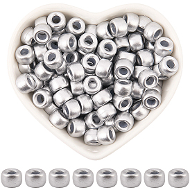 800шт. окрашенные распылением пластиковые бусины, баррель